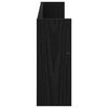 vidaXL Regal za revije Črna Orehovina 80 x 12 x 30 cm Konstruiran les