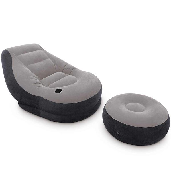 Intex Napihljiv stol s taburejem Ultra Lounge Relax 68564NP