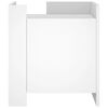 vidaXL Nočna omarica bela 45x50x50 cm inženirski les