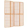vidaXL Zložljiv 4-delni paravan japonski stil 160x170 cm bele barve