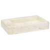 vidaXL Umivalnik krem 58x39x10 cm marmor