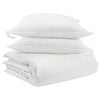 vidaXL Komplet odej z blazino 3 pcs Bela Perje