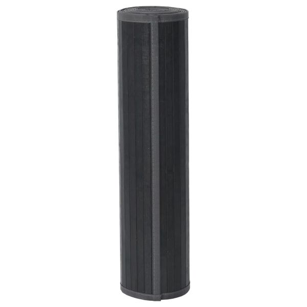 vidaXL Preproga pravokotna siva 60x200 cm bambus