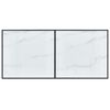 vidaXL Jedilna miza bela 160x80x75 cm kaljeno steklo