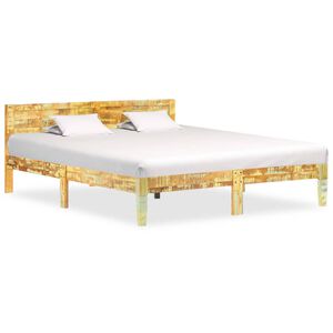 vidaXL Posteljni okvir iz trdnega predelanega lesa 180x200 cm