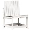 vidaXL Vrtni stol bel 50,5x55x77 cm trdna borovina
