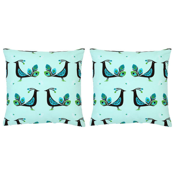 vidaXL Blazine 2 kosa potiskane večbarvne 40x40 cm bombaž