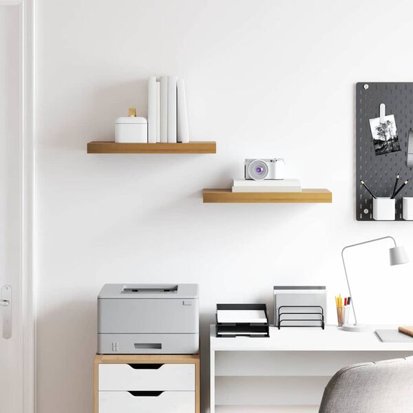 vidaXL Stenska polica 2 pcs Rjava 50 x 23 x 4 cm Konstruiran les