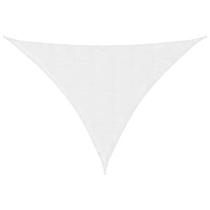 vidaXL Senčno jadro oksford blago trikotno 3,5x3,5x4,9 m belo