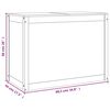 vidaXL Zaboj za perilo 88,5x44x66 cm trdna borovina