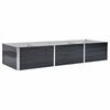 vidaXL Visoka greda antracitna 240x80x45 cm pocinkano jeklo