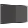 vidaXL Kuhinjski panel Temno siva 70 x 40 cm kaljeno steklo