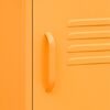 vidaXL Nočna omarica gorčično rumena 35x35x51 cm jeklo