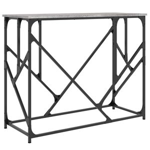 vidaXL Konzolna mizica siva sonoma 100x40x80 cm inženirski les