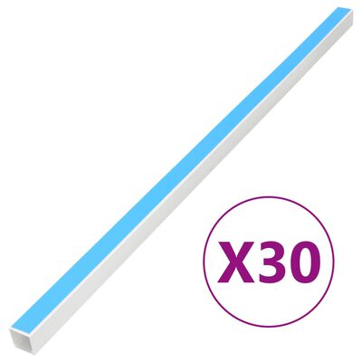 vidaXL Kabelska cev samolepilna 40x25 mm 30 m PVC