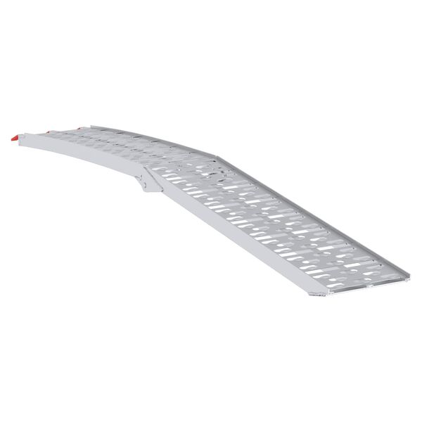 vidaXL Ramp za nalaganje 2 pcs srebrna 222 x 29 x 14 cm Aluminij