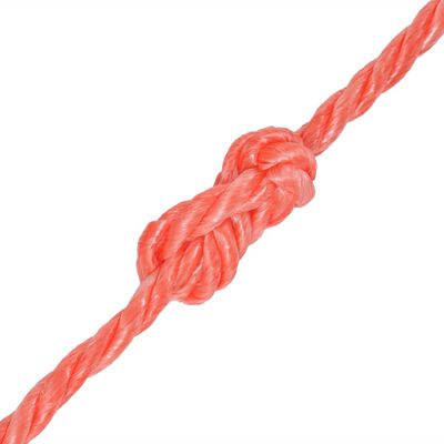 vidaXL Zvita vrv polipropilen 12 mm 250 m oranžna