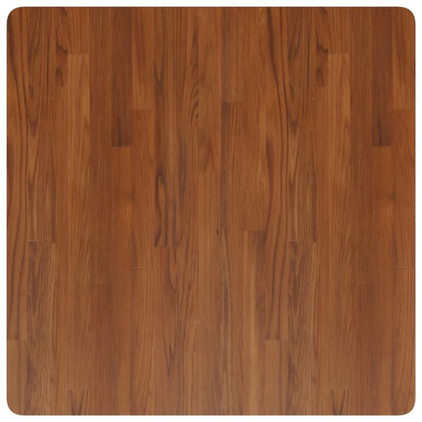 vidaXL Kvadratna mizna plošča temno rjava 80x80x1,5cm trdna hrastovina
