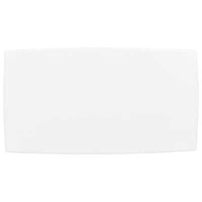 vidaXL Klubska mizica bela 110x60x40 cm trdna borovina
