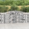 vidaXL Obokane gabion košare 5 kosi 400x50x100/120cm pocinkano železo