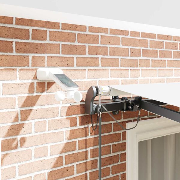 vidaXL Tkanina za senčnik z Bela 300 x 250 cm Poliester