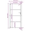 vidaXL Vrtna vrata 100x200 cm kortensko jeklo