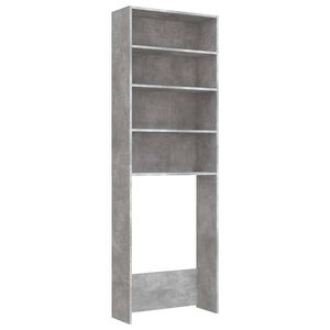 vidaXL Omara za pralni stroj betonsko siva 64x24x190 cm