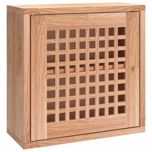 vidaXL Stenska omarica 42x18x42 cm trdna orehovina