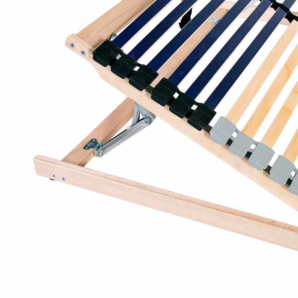 vidaXL Lamelni podstavek Rjava 140 x 190 cm Trda bukovina