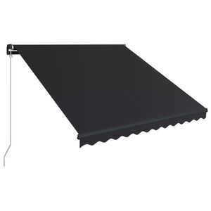 vidaXL Ročno zložljiva tenda 300x250 cm antracitna