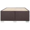vidaXL Posteljni okvir brez vzmetnice temno rjava 120x190 cm blago