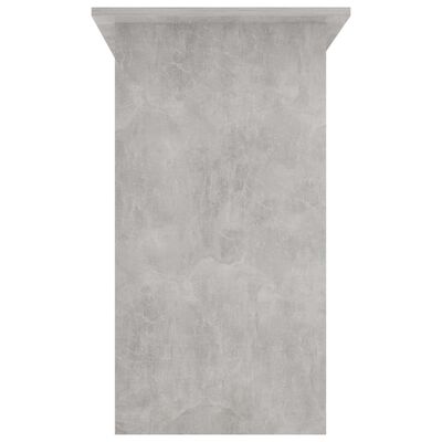 vidaXL Pisalna miza betonsko siva 80x45x74 cm iverna plošča