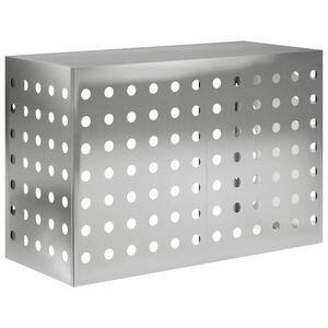 vidaXL Prekrivalo za klimatsko napravo Srebrna 90 x 40 x 60 cm