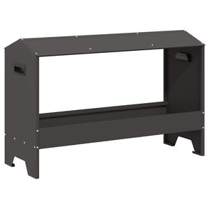 vidaXL Krmilna posoda za koko&scaron;i Črna 81 x 32 x 53,5 cm