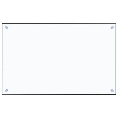 vidaXL Kuhinjska zaščitna obloga prozorna 80x50 cm kaljeno steklo