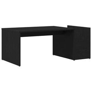 vidaXL Klubska miza Črna Orehovina 90 x 45 x 35 cm Inženirski les