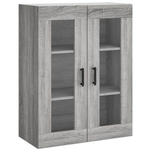 vidaXL Stenska omarica siva sonoma 69,5x34x90 cm