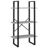 vidaXL Regal s policami betonsko siv 60x30x105 cm iverna plo&scaron;ča