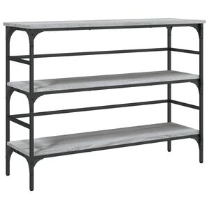 vidaXL Klubska mizica siva sonoma 100x32x75 cm inženirski les