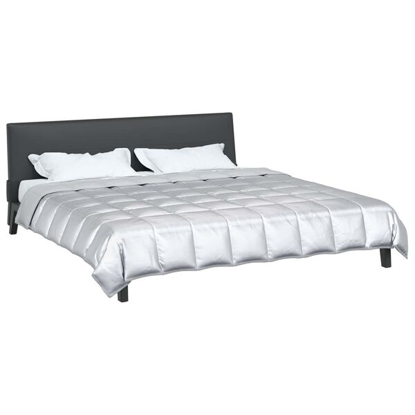 vidaXL Polna celoletna prevleka srebrna 200 x 220 cm