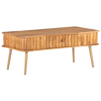 vidaXL Klubska mizica 100x50x40 cm trden akacijev les