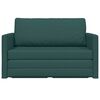 vidaXL Sofa postelja 110cm Temno zelena blago