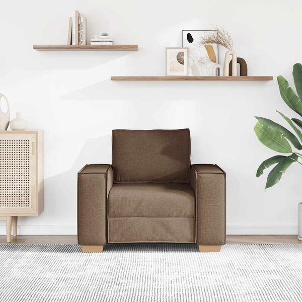 vidaXL Kavč fotelj rjav 100x78x84 cm blago