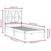 vidaXL Posteljni okvir iz trdne borovine 75x190 cm