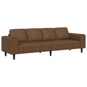 vidaXL Dnevna soba kavč Rjava 250 x 77 x 76 cm