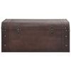 vidaXL Skrinja z zapahi temno rjava 90x50x39,5 cm vezan les