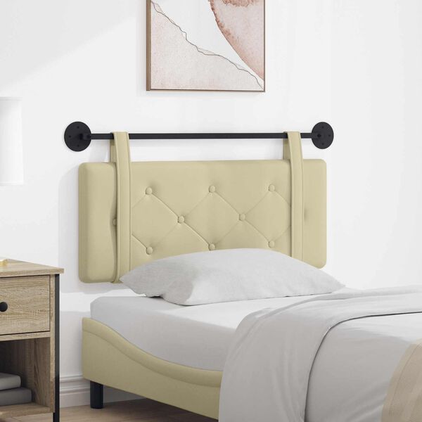 vidaXL Visoki naslon za glavo krema 100 cm Umjetno usnje