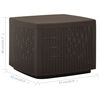 vidaXL Vrtna miza mocha 53x53x40 cm plastika