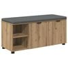 vidaXL Haldna klop Obrtni Hrast 100 x 38 x 46 cm