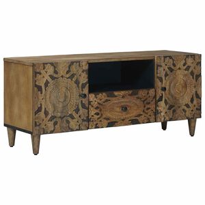 vidaXL TV omarica Rjava 105 x 33 x 46 cm Masiven les manga